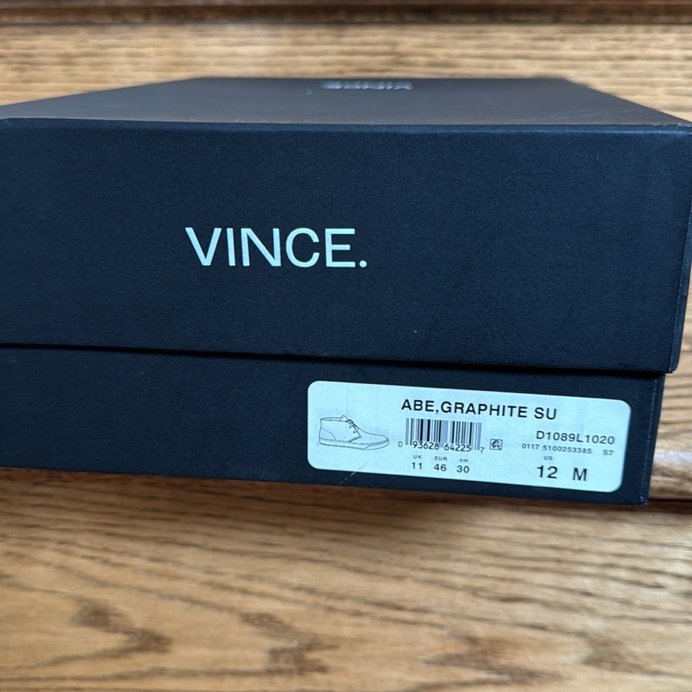 NEW In Box VINCE ABE, Graphite SU - Picture 7 of 14